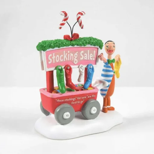 Department 56 A Who's Who Christmas Stocking< Grinch Villages