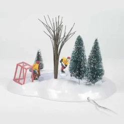 Department 56 Hockey Practice Animated< Village Accessories