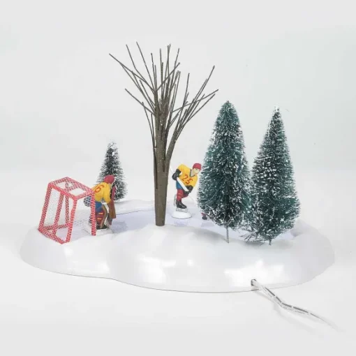 Department 56 Hockey Practice Animated< Village Accessories