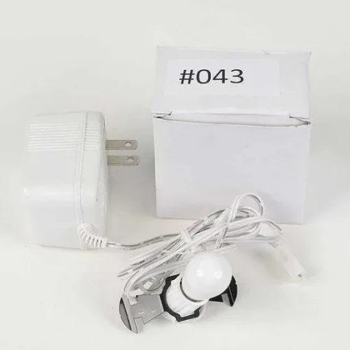 Department 56 Replacement Adapter 3V Dc 700Ma White Male Auxiliary Clip< Replacement Parts