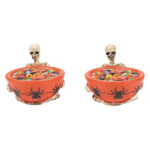 Department 56 Trick Or Dare Treat Bowls St/2< Village Halloween Accessories